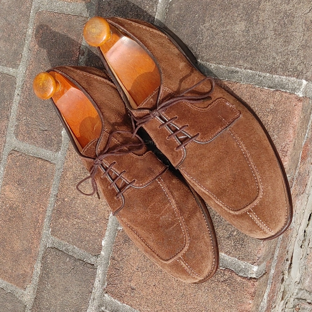 AE 'Hancock Split Toe Blucher in Brown Suede